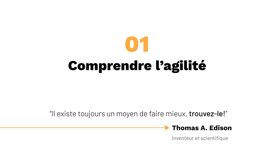 Chapitre 01 – Comprendre l'agilité
