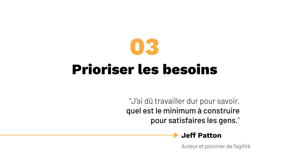 Chapitre 03 – Prioriser les besoins