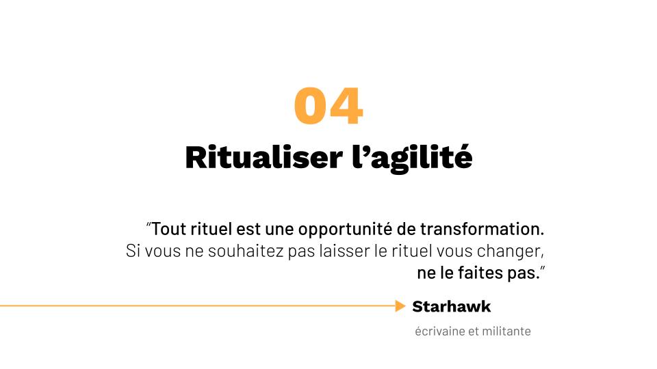 Chapitre 04 – Ritualiser l'agilité